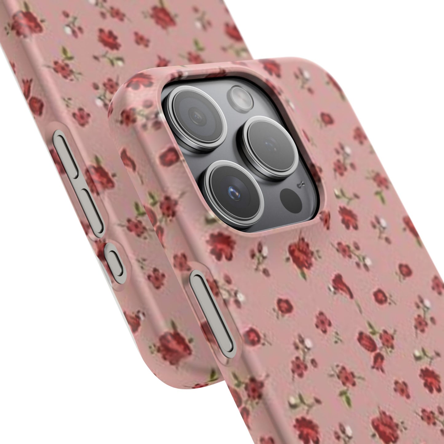 pink flower pattern phone case