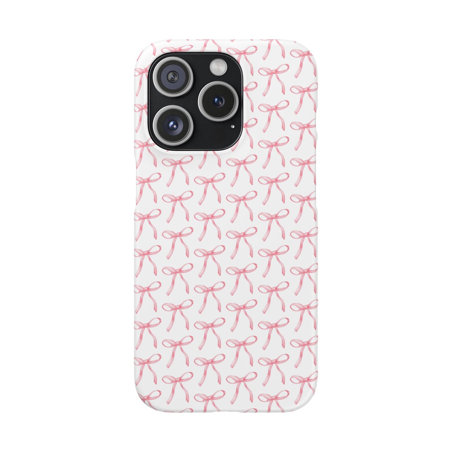 pink bow pattern phone case