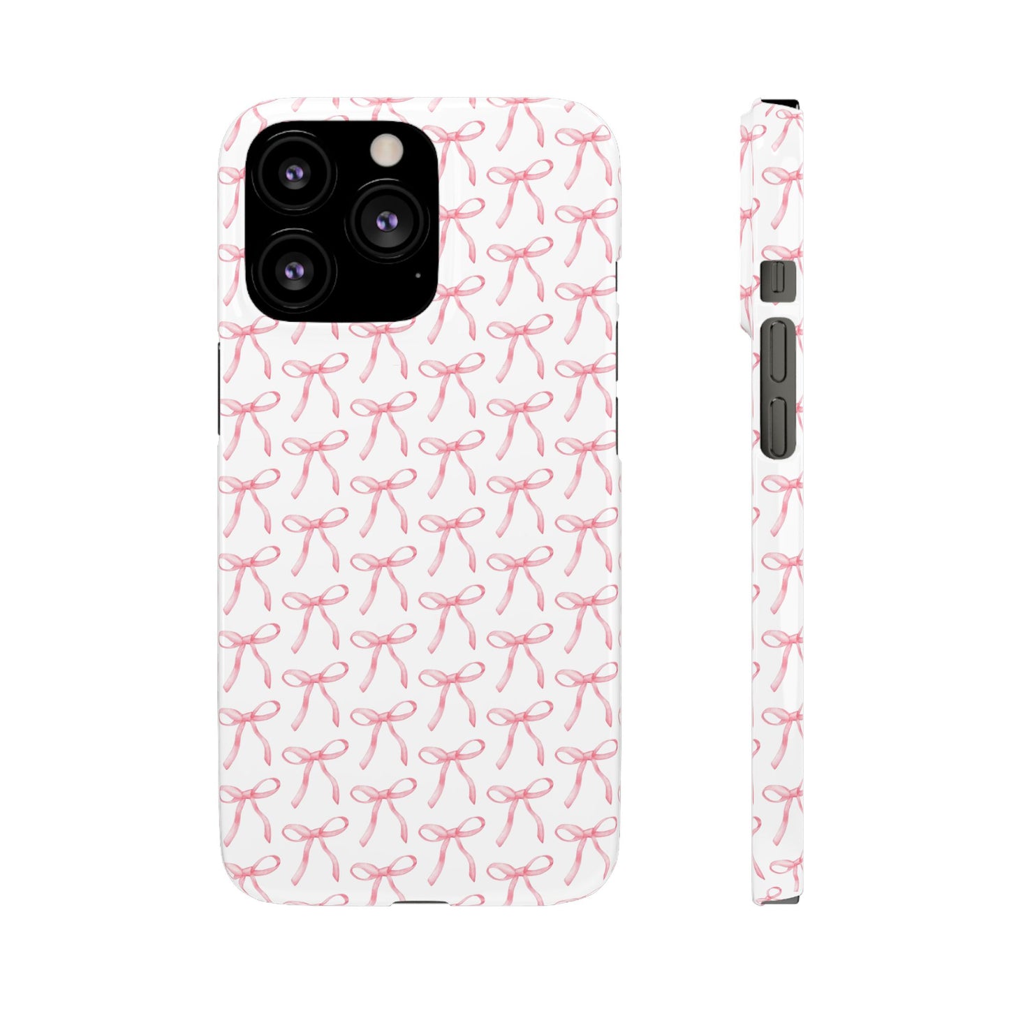 pink bow pattern phone case