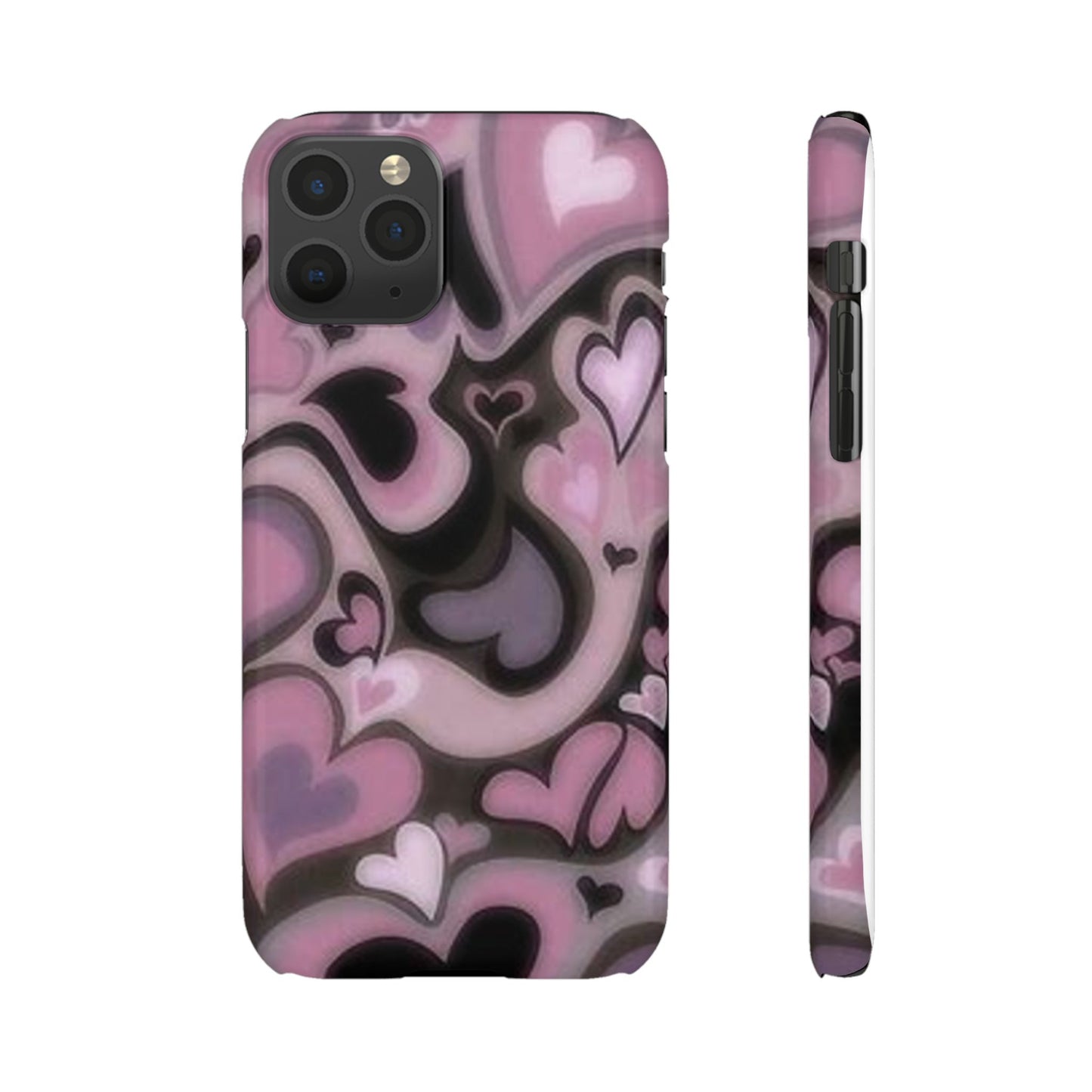 hearts pattern phone case