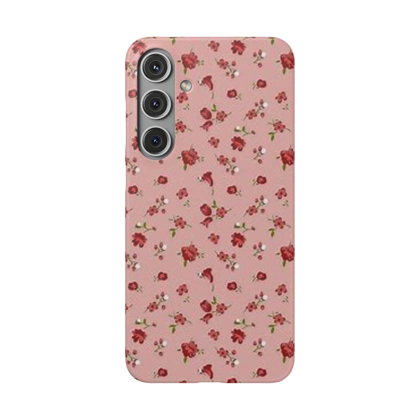 pink flower pattern phone case