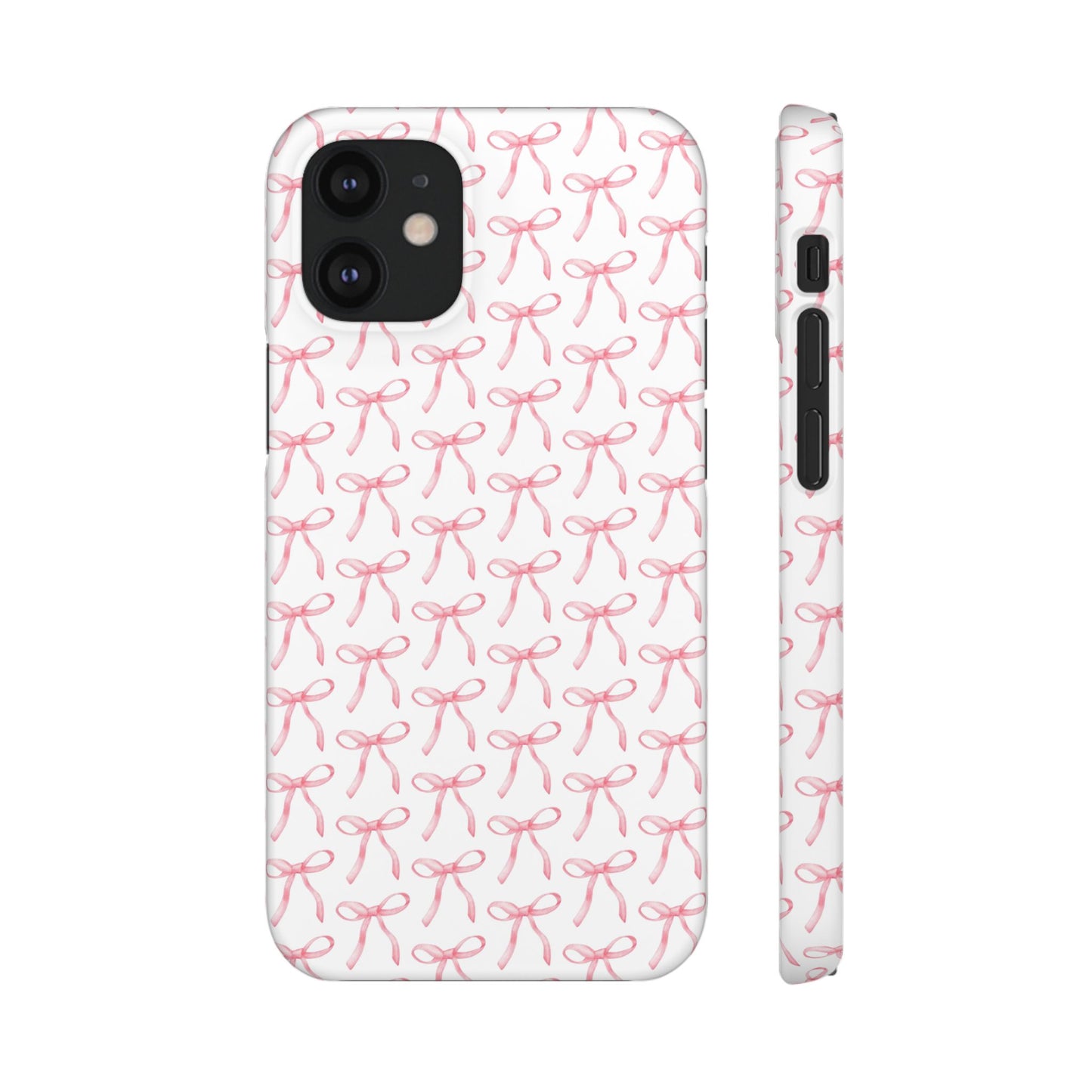 pink bow pattern phone case