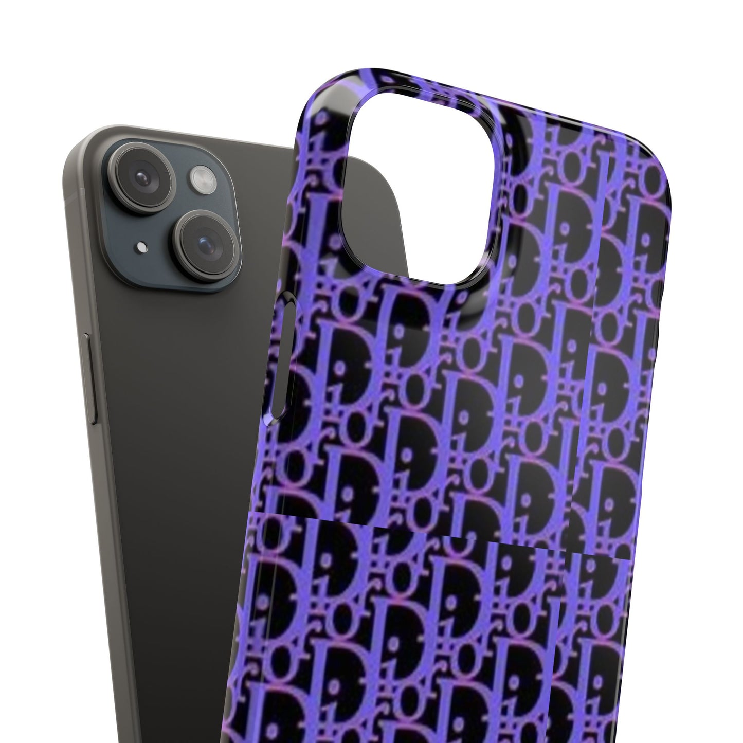 purple DIOR phone case