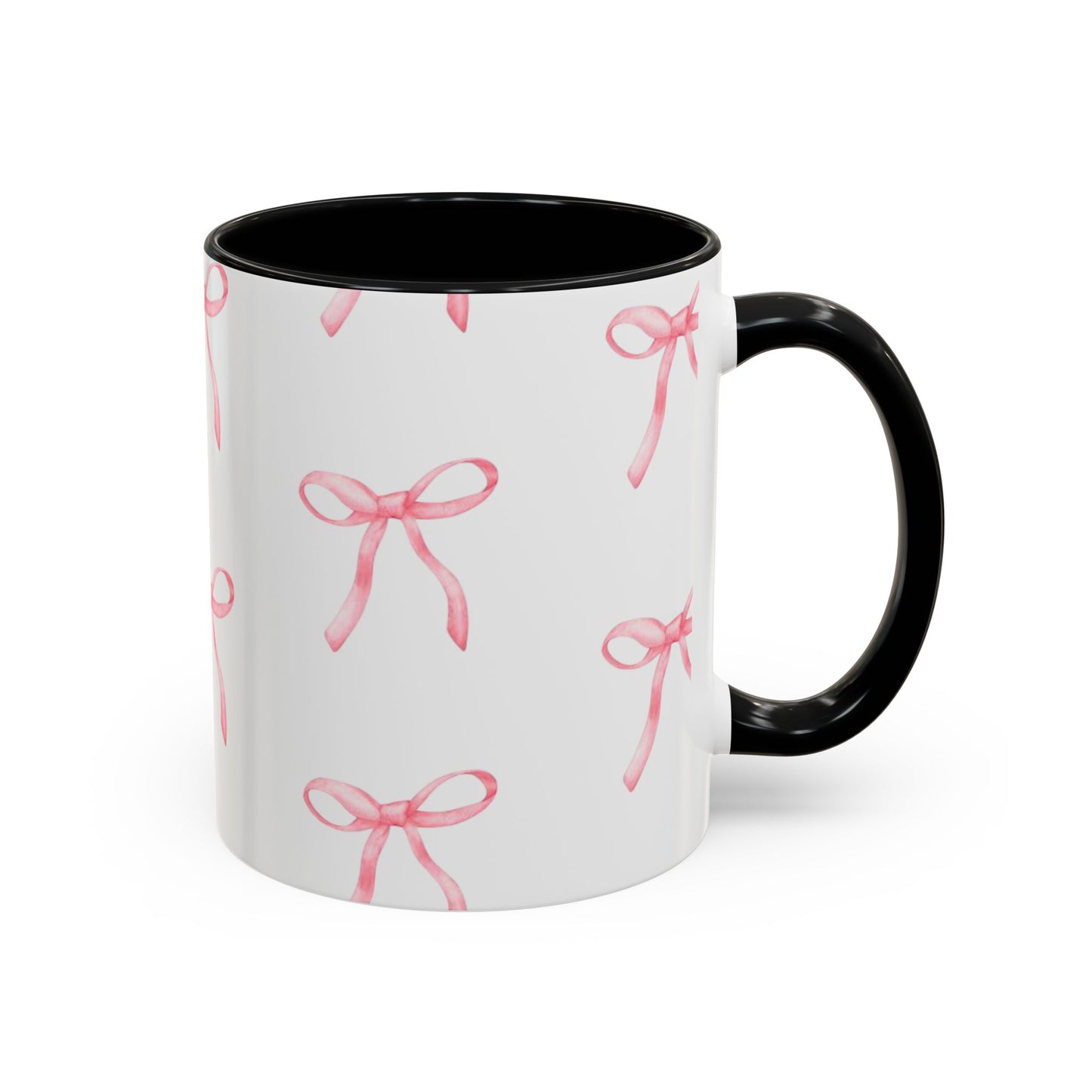 pink bow Accent Coffee Mug (11, 15oz)