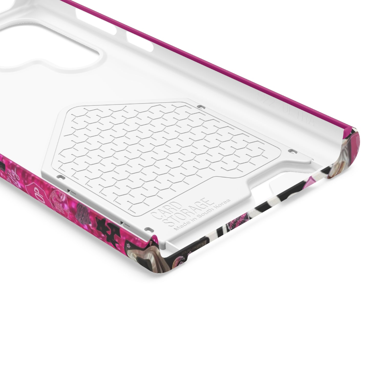 pink trashy Y2K Phone Case With Card Holder