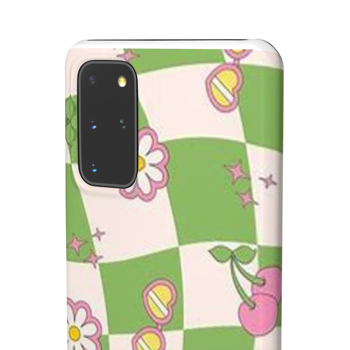 green indie pattern phone case