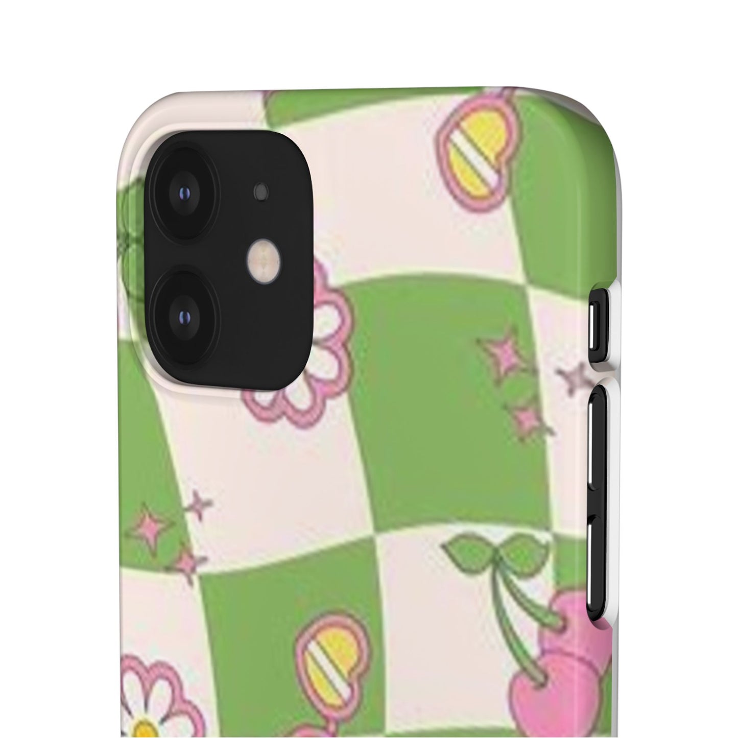 green indie pattern phone case