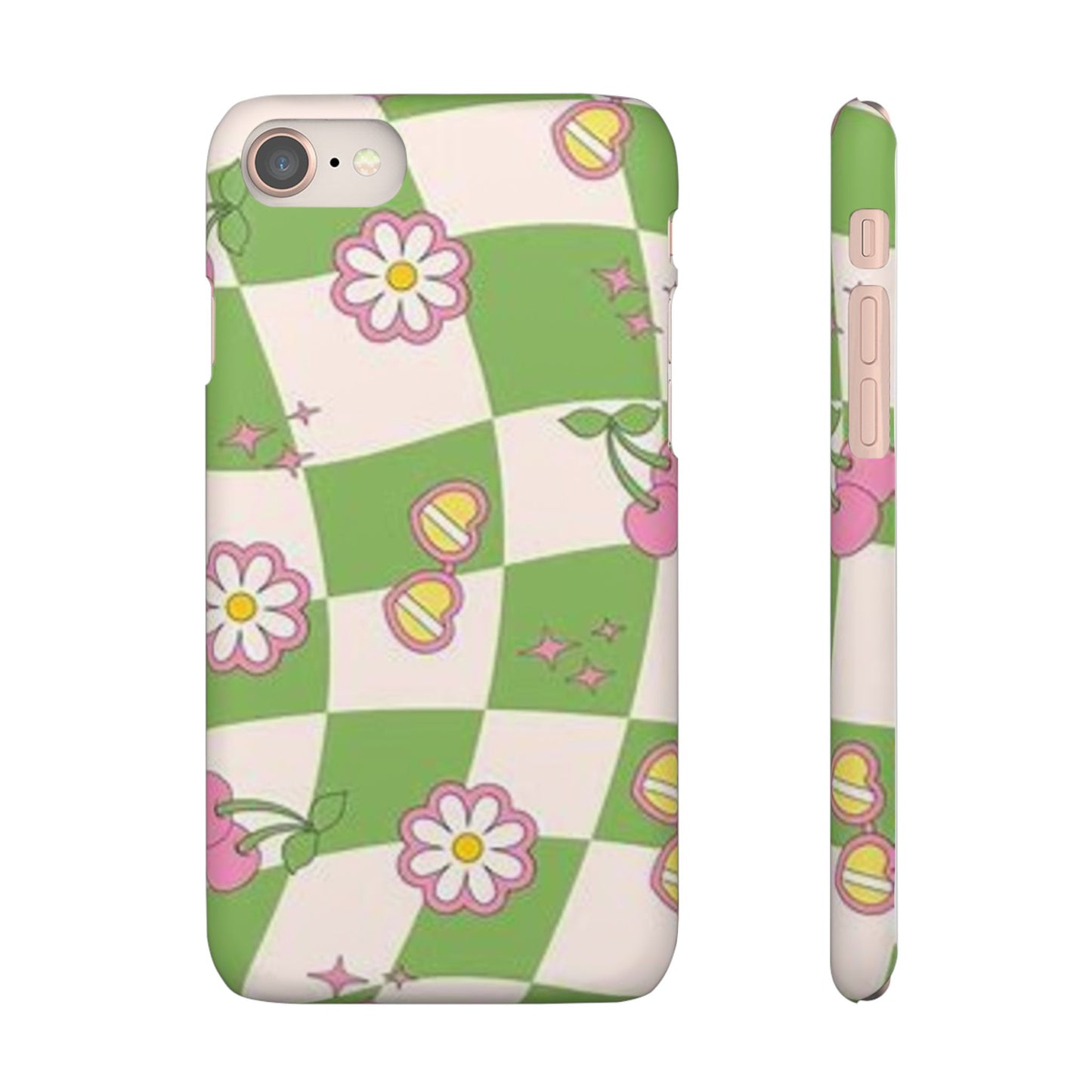 green indie pattern phone case