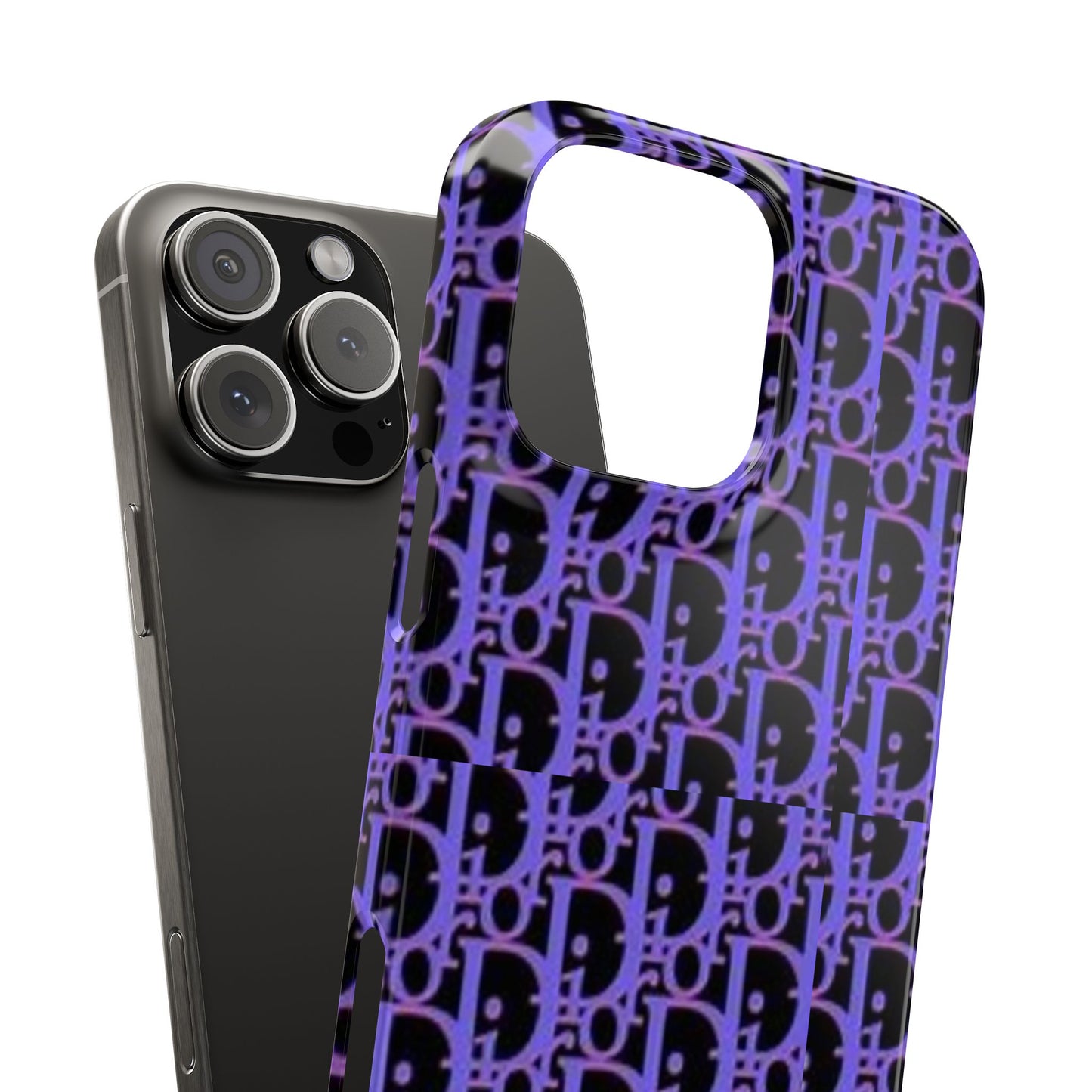 purple DIOR phone case