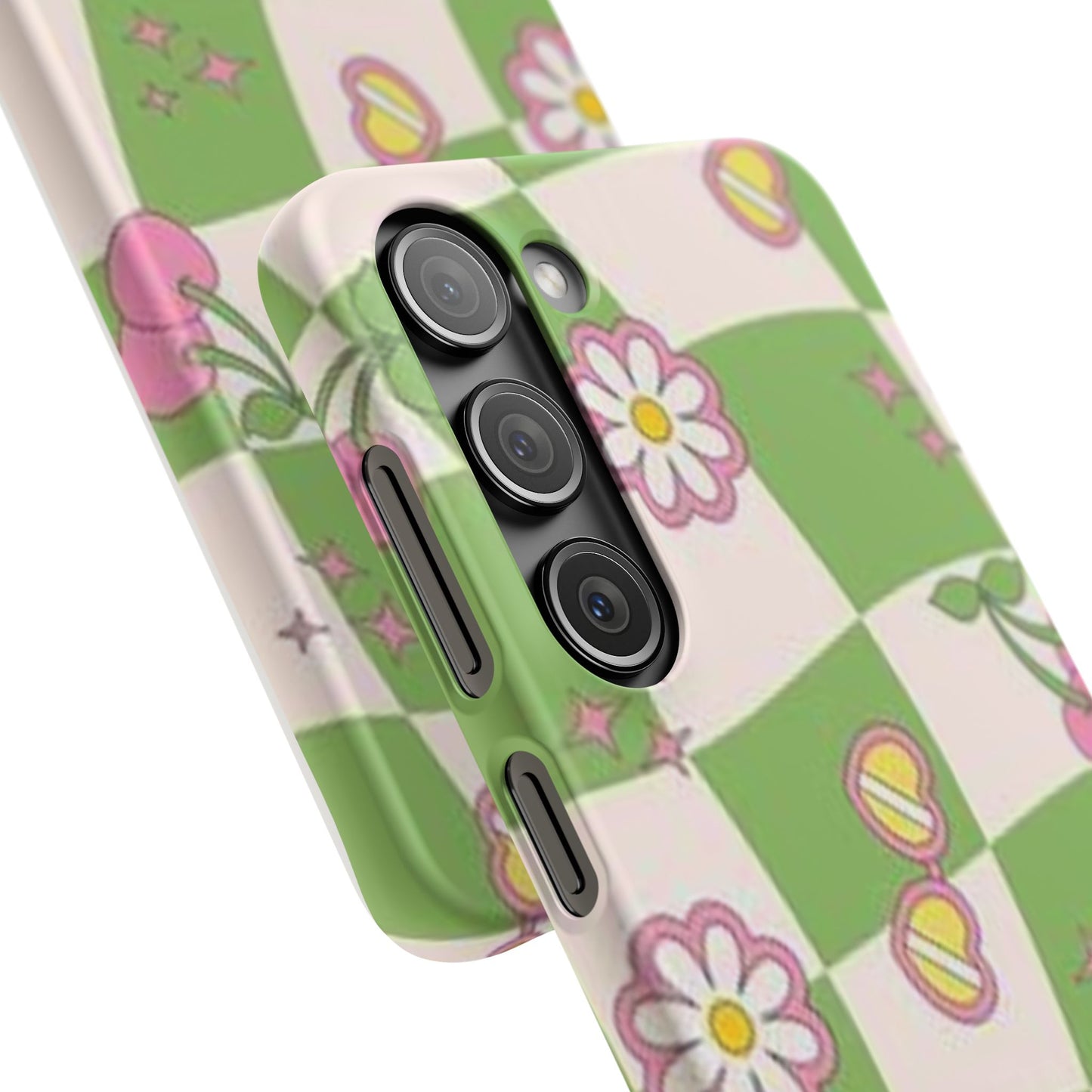 green indie pattern phone case