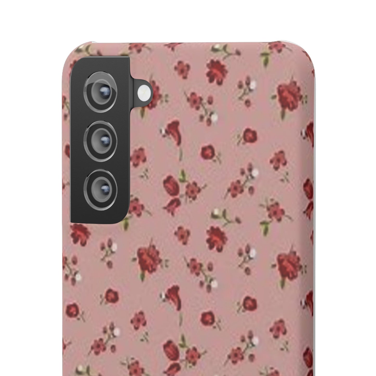 pink flower pattern phone case