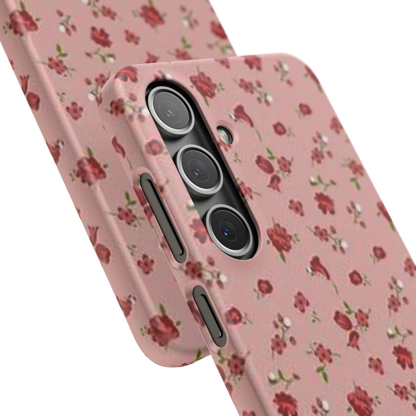 pink flower pattern phone case