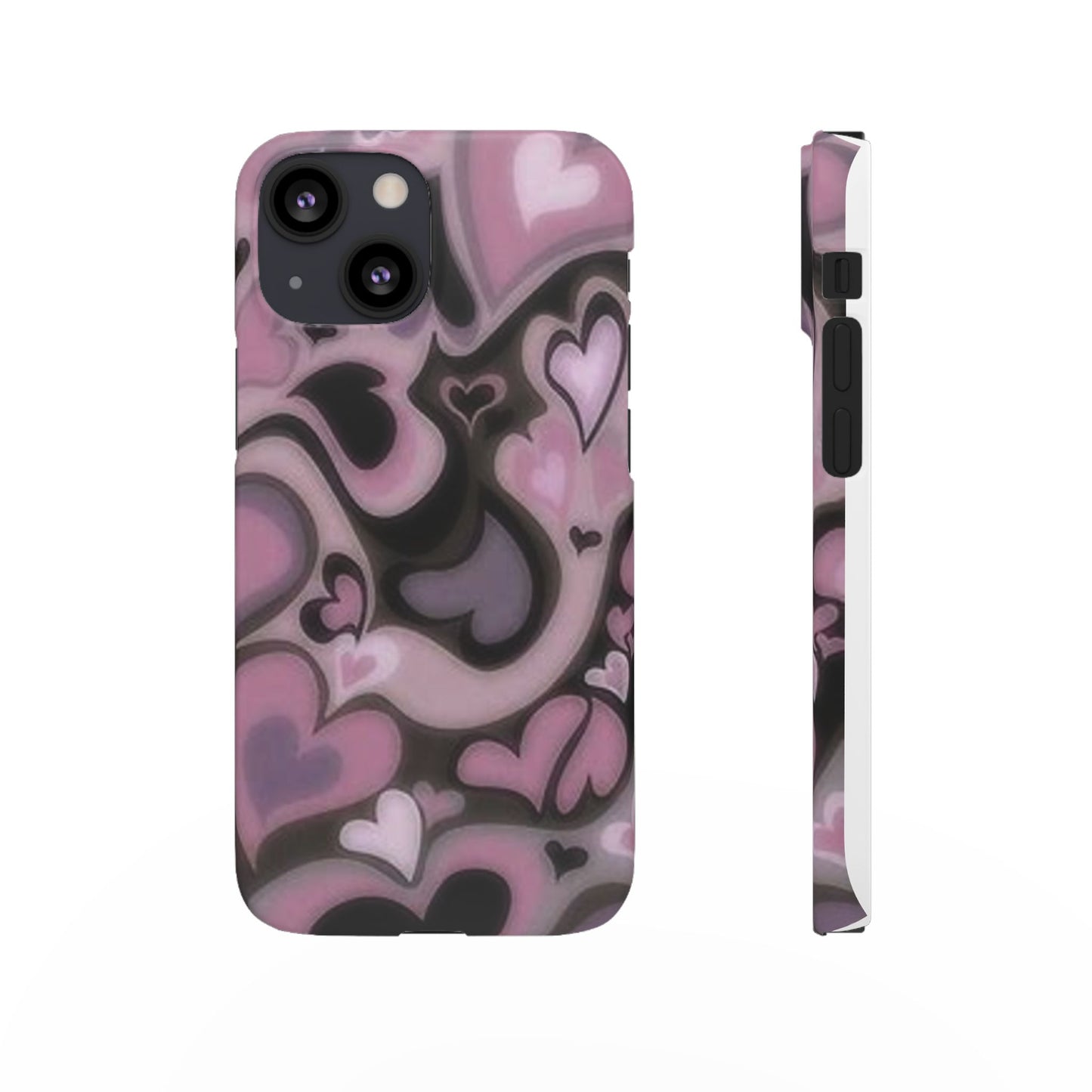 hearts pattern phone case