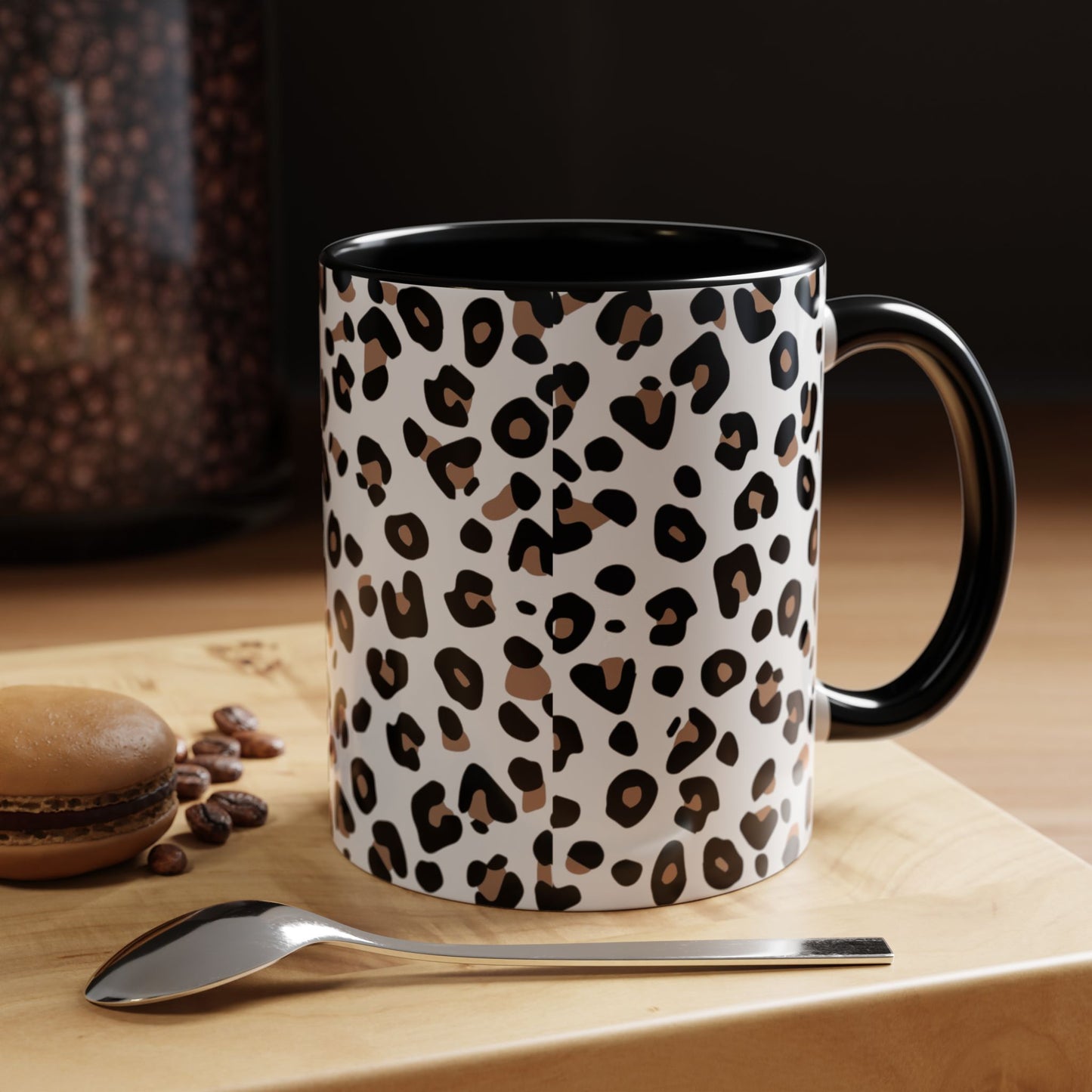 leopard print mug