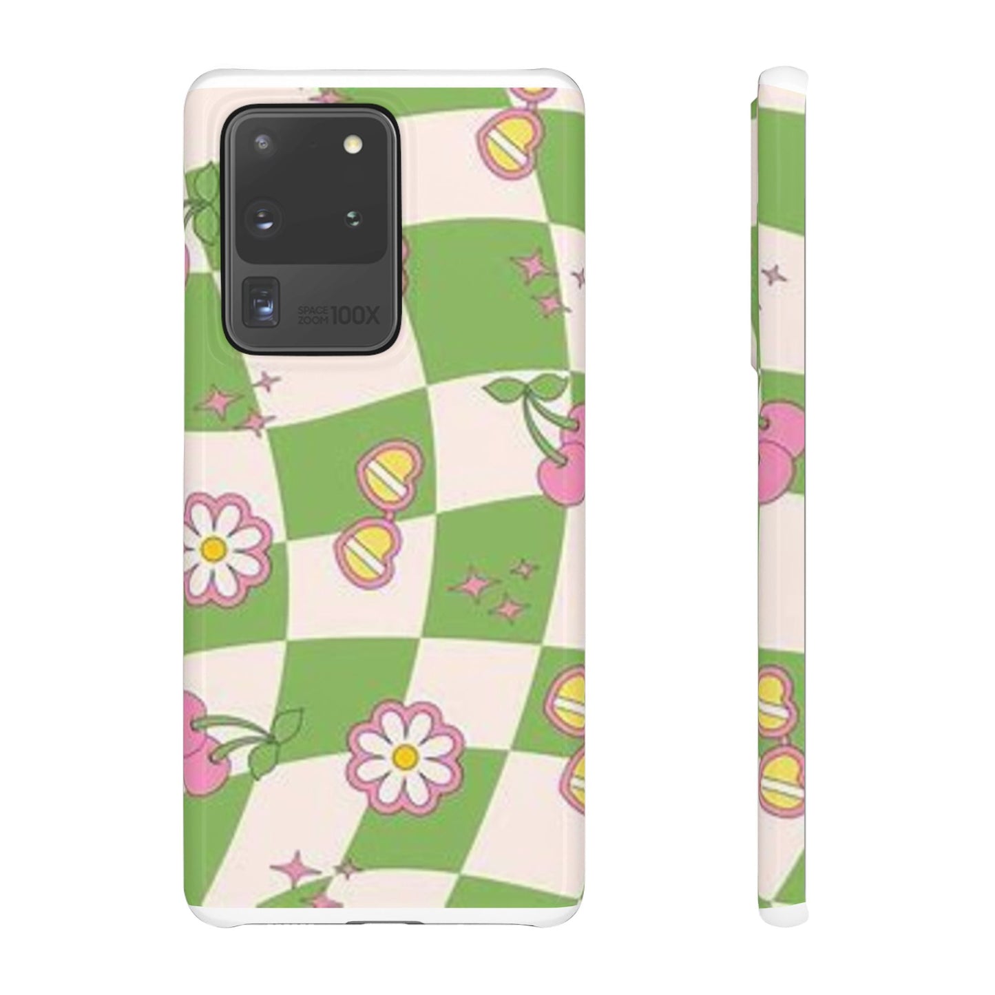 green indie pattern phone case