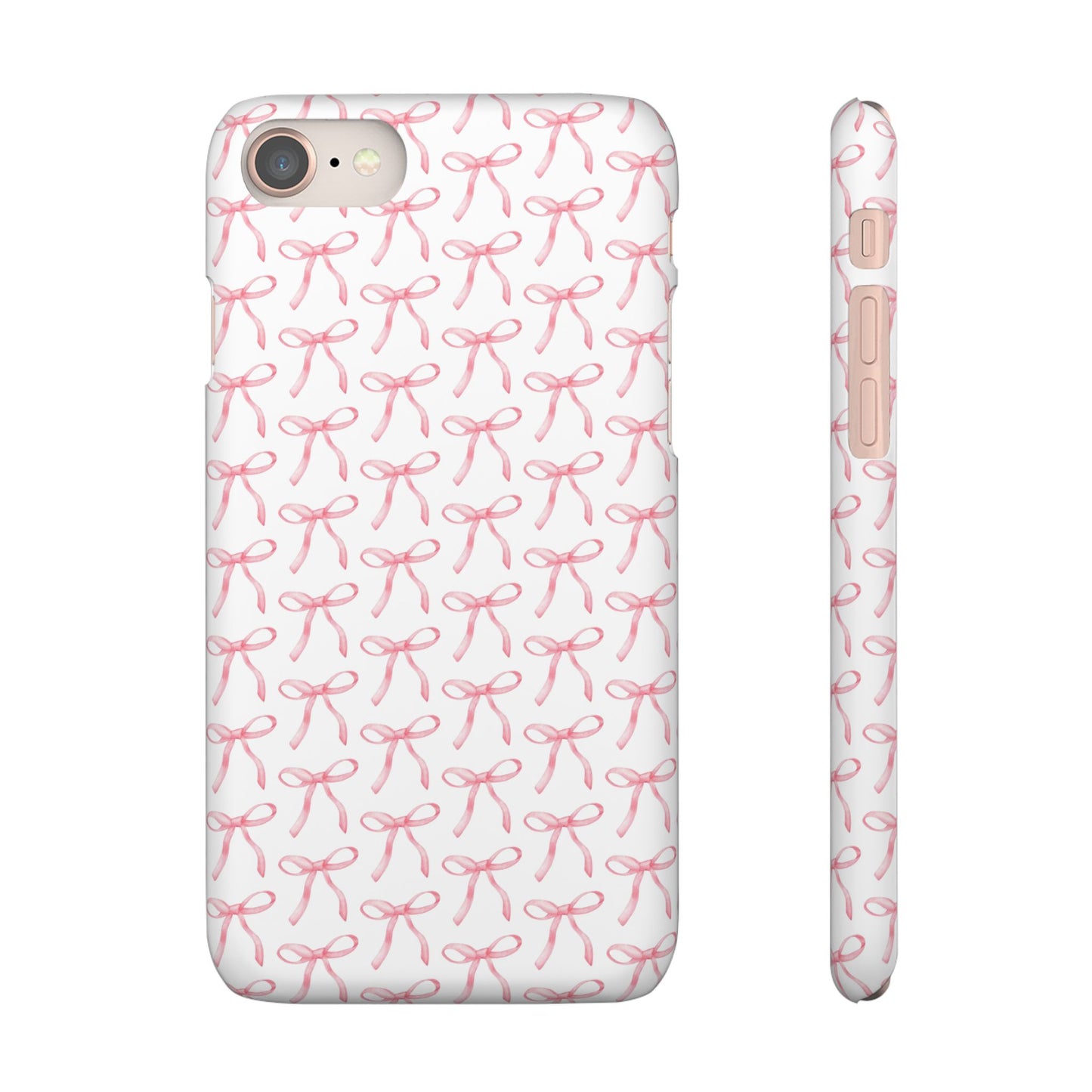 pink bow pattern phone case