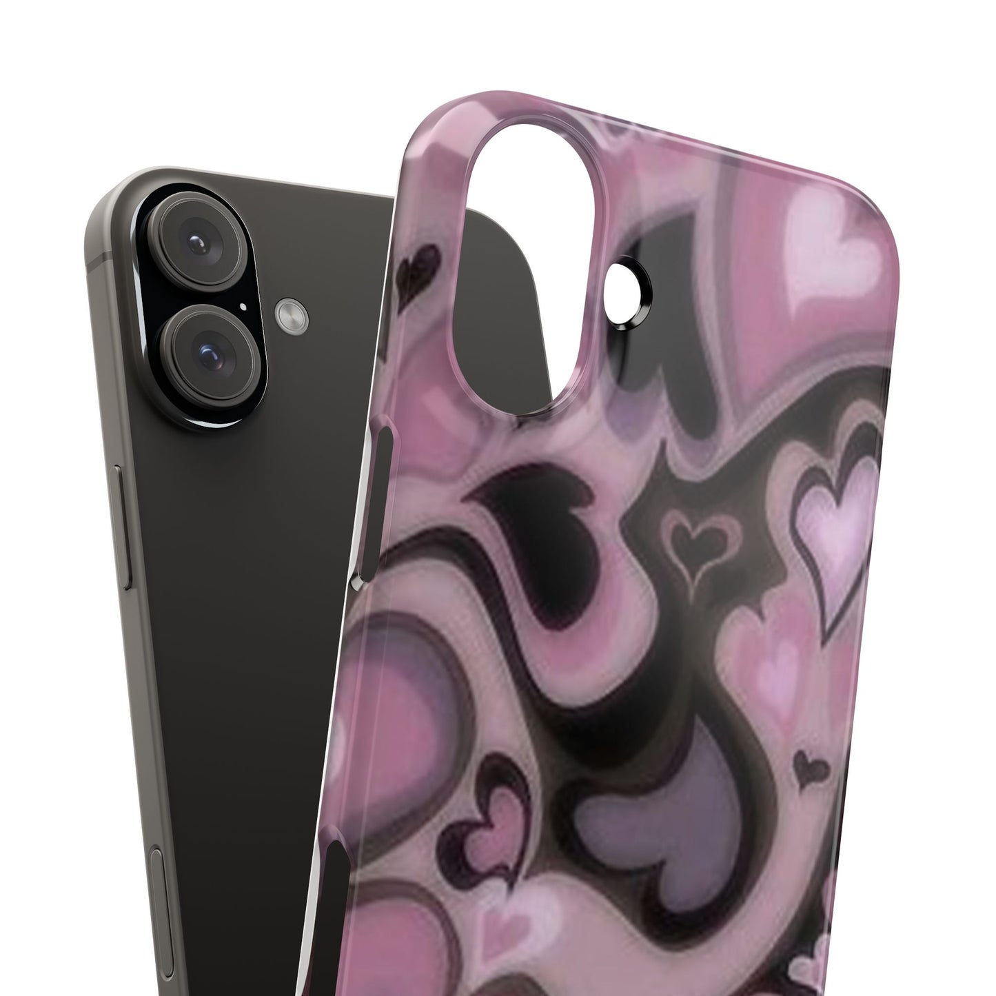 hearts pattern phone case