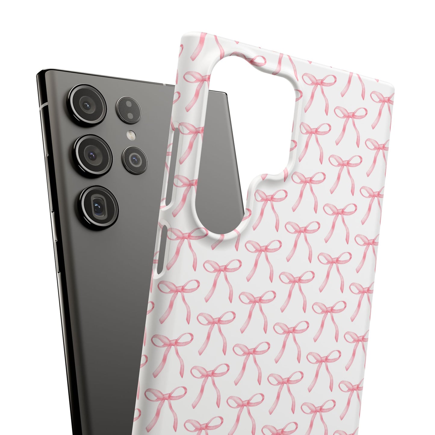 pink bow pattern phone case