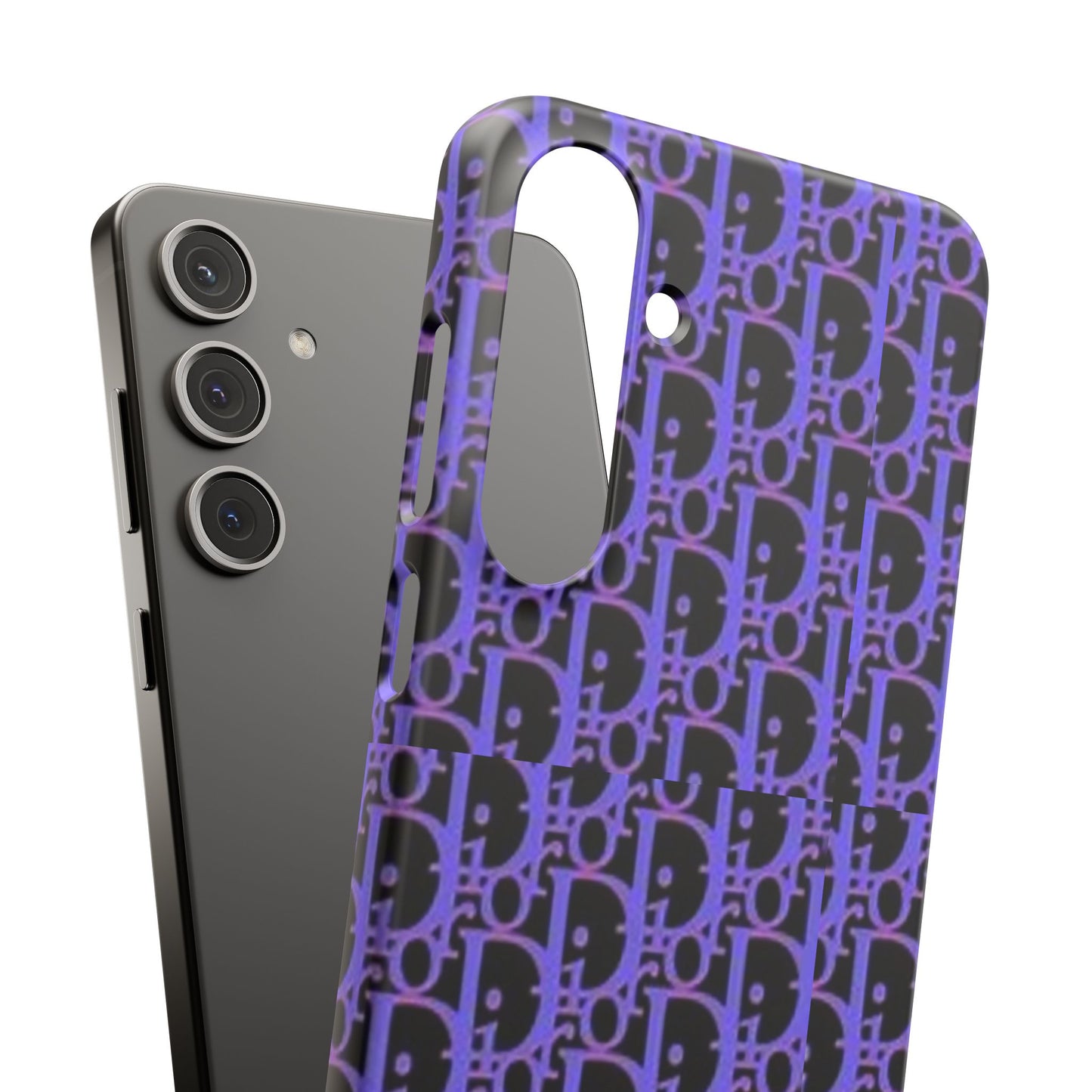 purple DIOR phone case