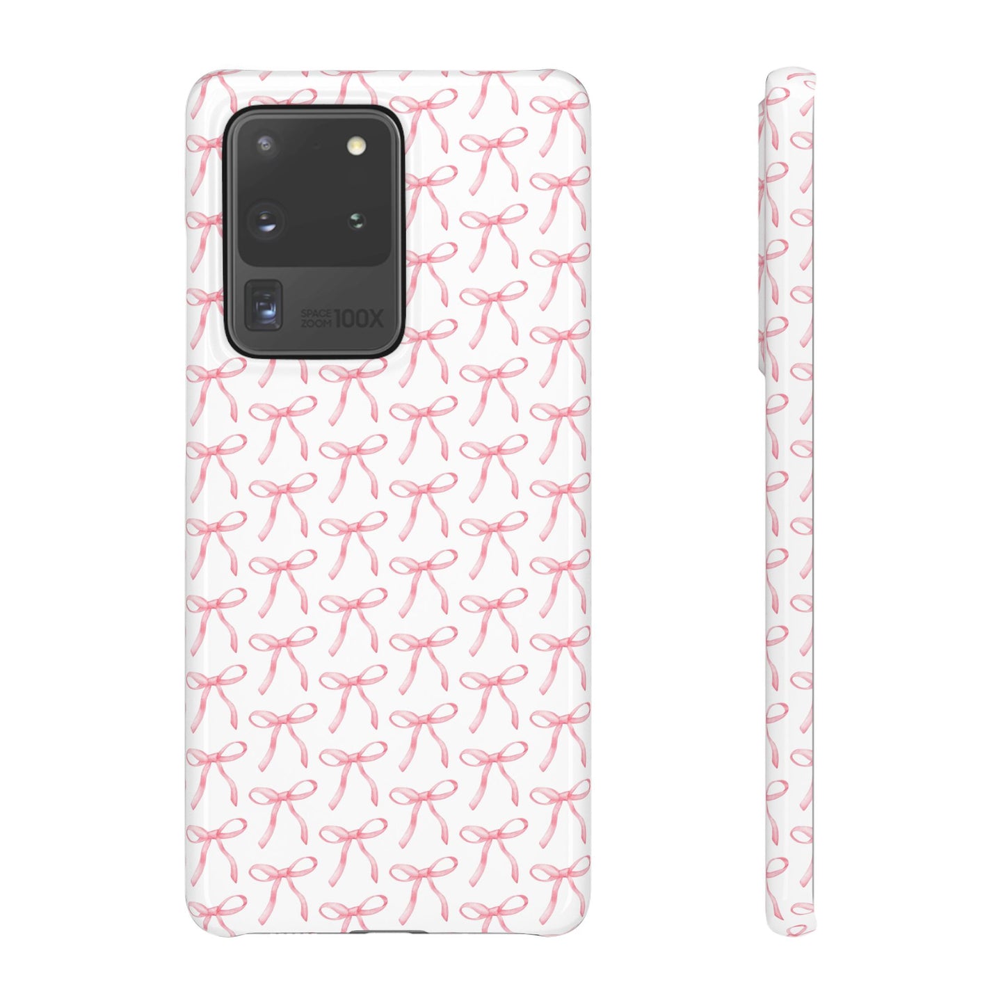 pink bow pattern phone case