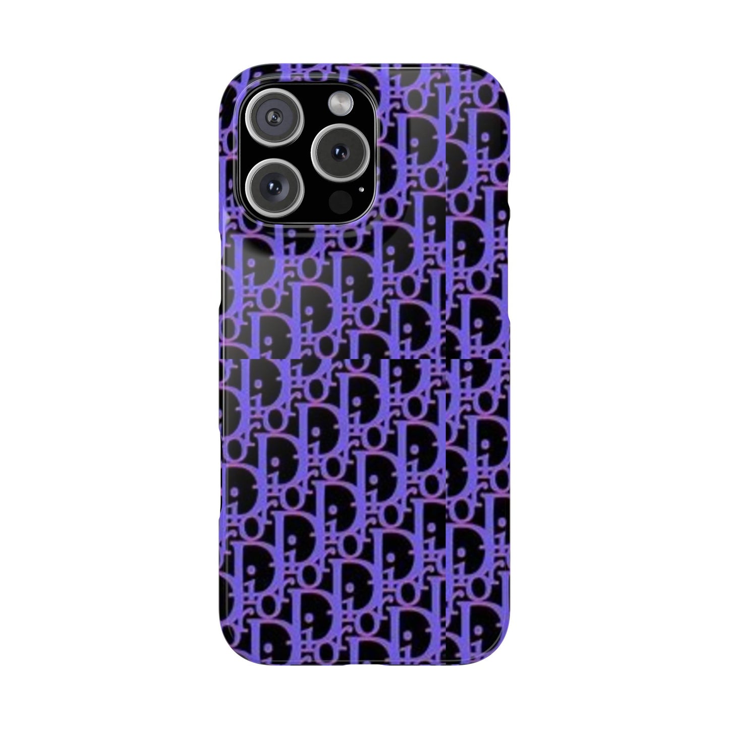 purple DIOR phone case