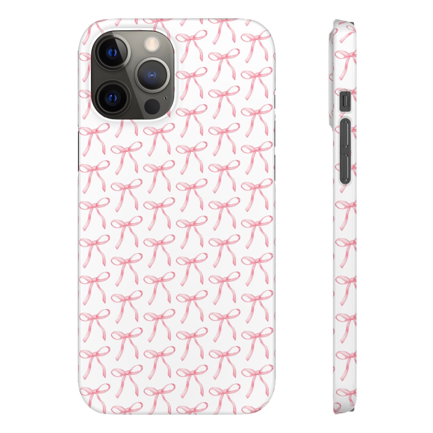 pink bow pattern phone case