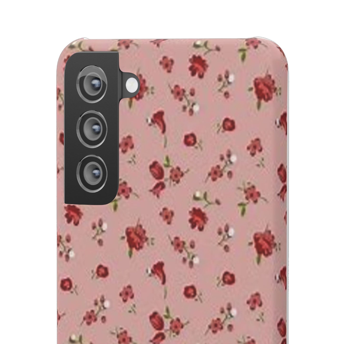 pink flower pattern phone case