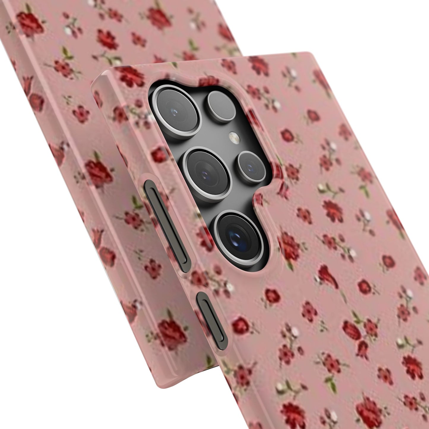 pink flower pattern phone case