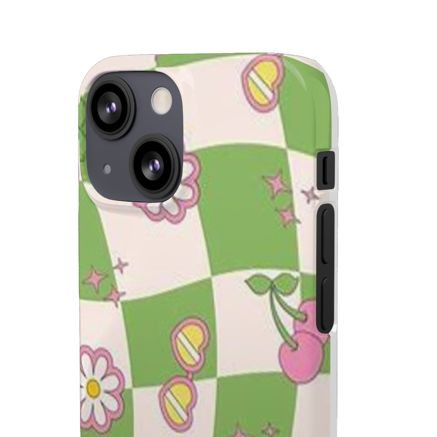 green indie pattern phone case