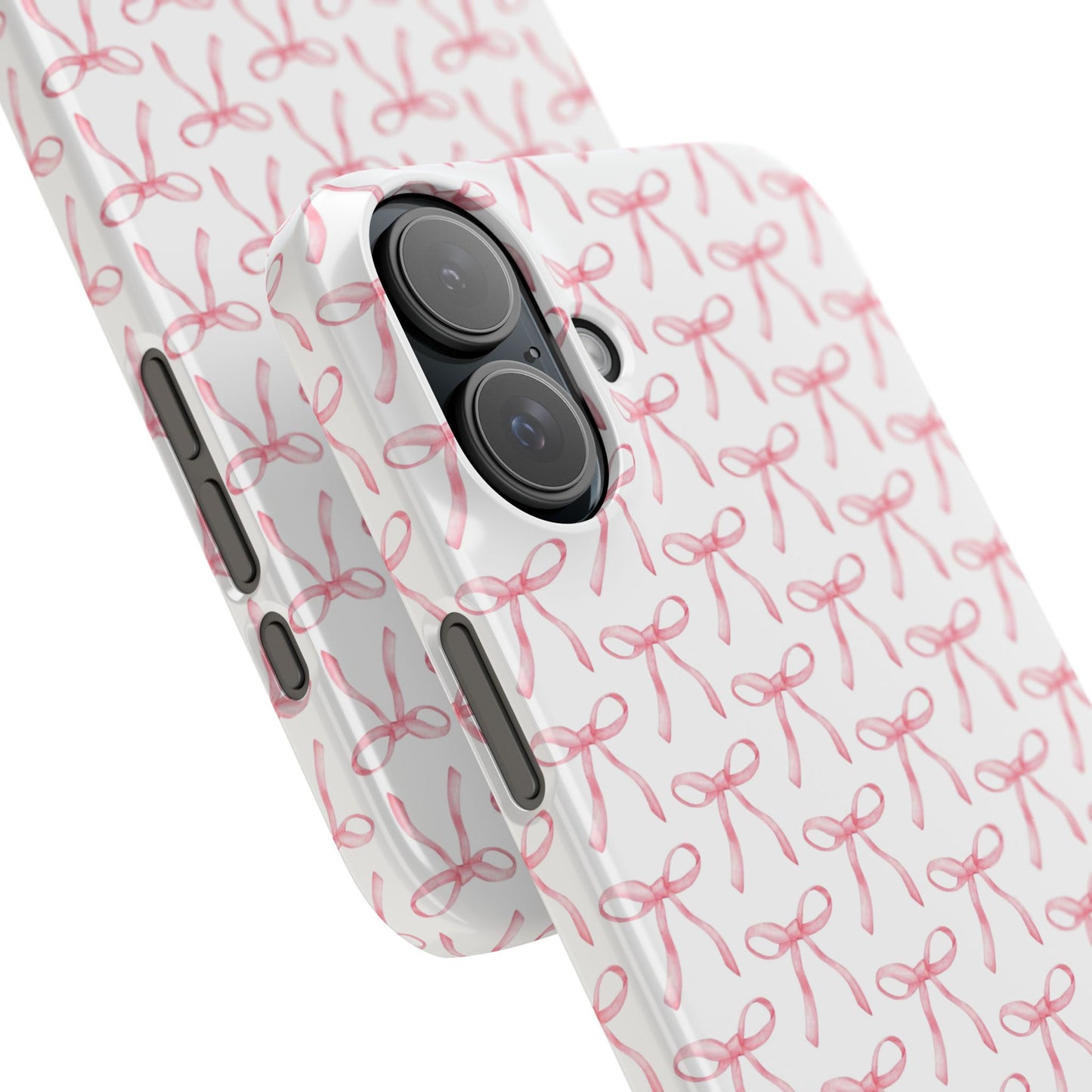 pink bow pattern phone case