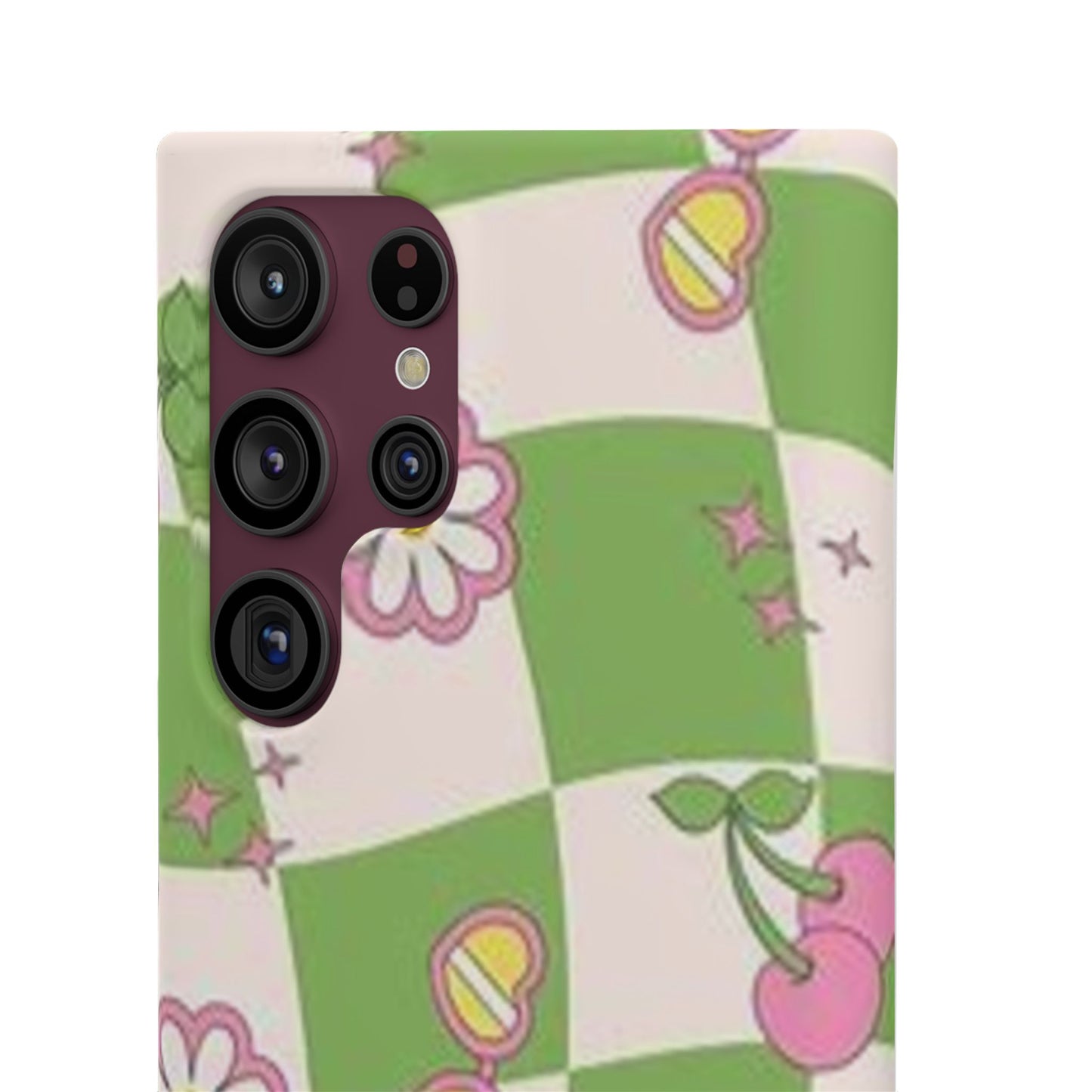 green indie pattern phone case