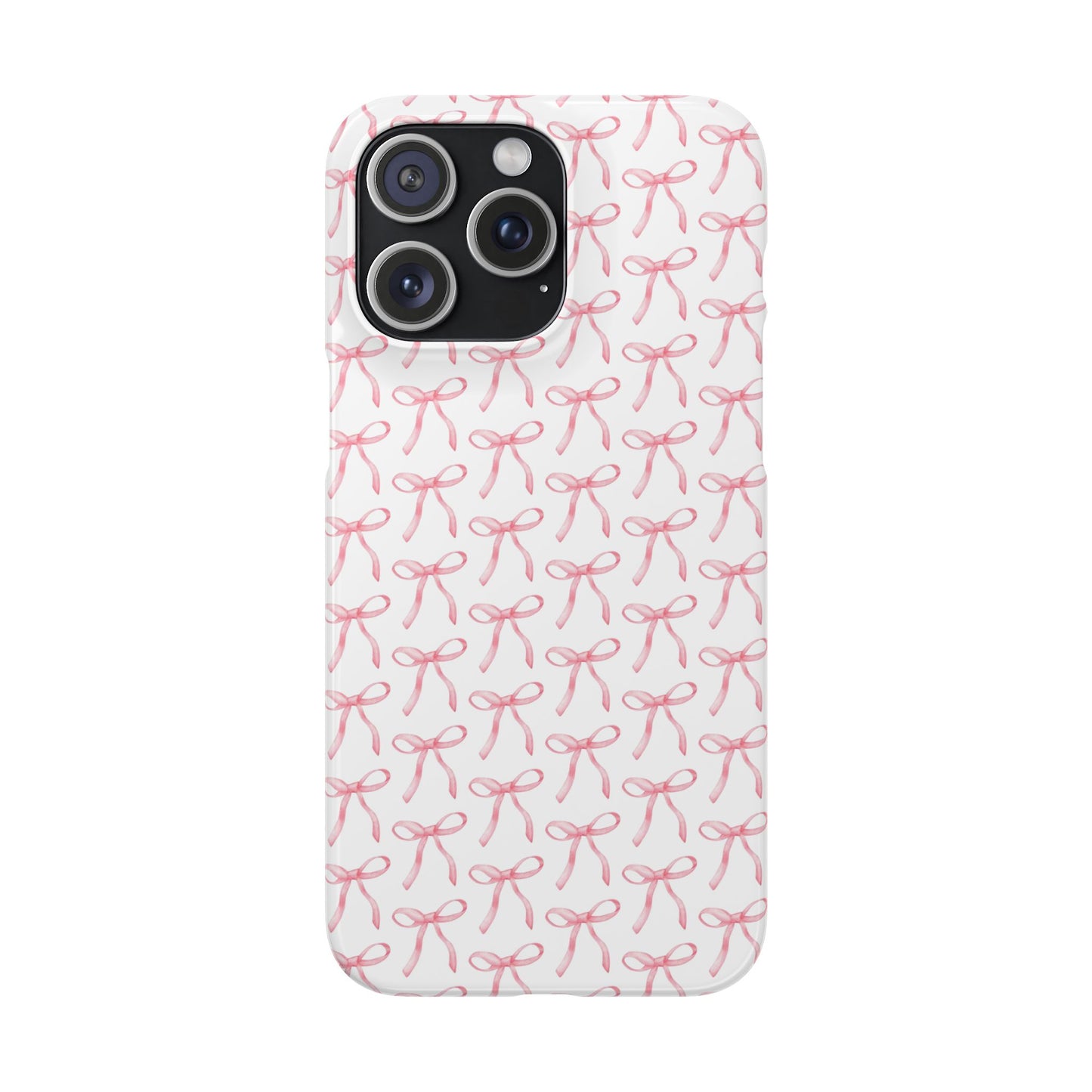 pink bow pattern phone case