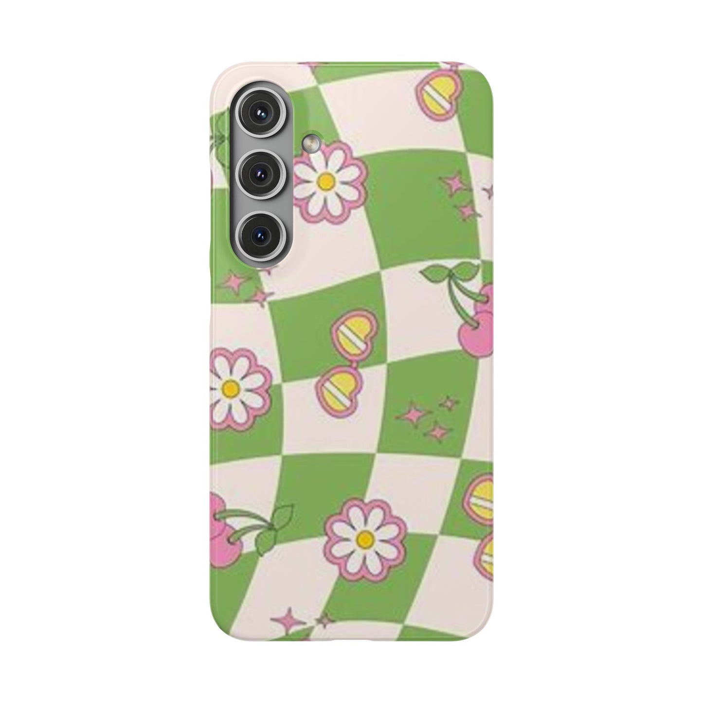 green indie pattern phone case