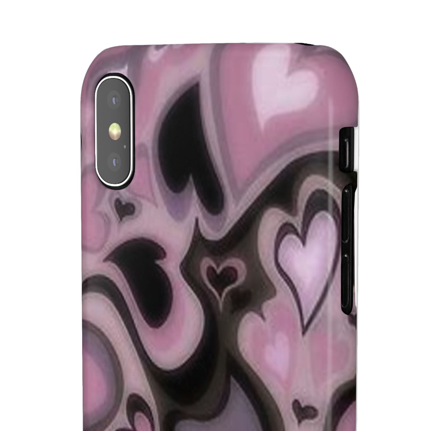 hearts pattern phone case