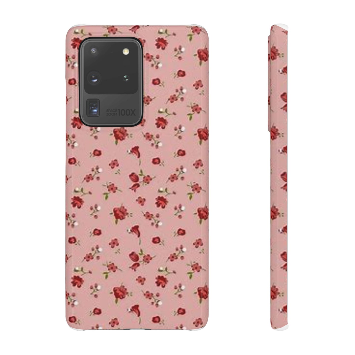 pink flower pattern phone case