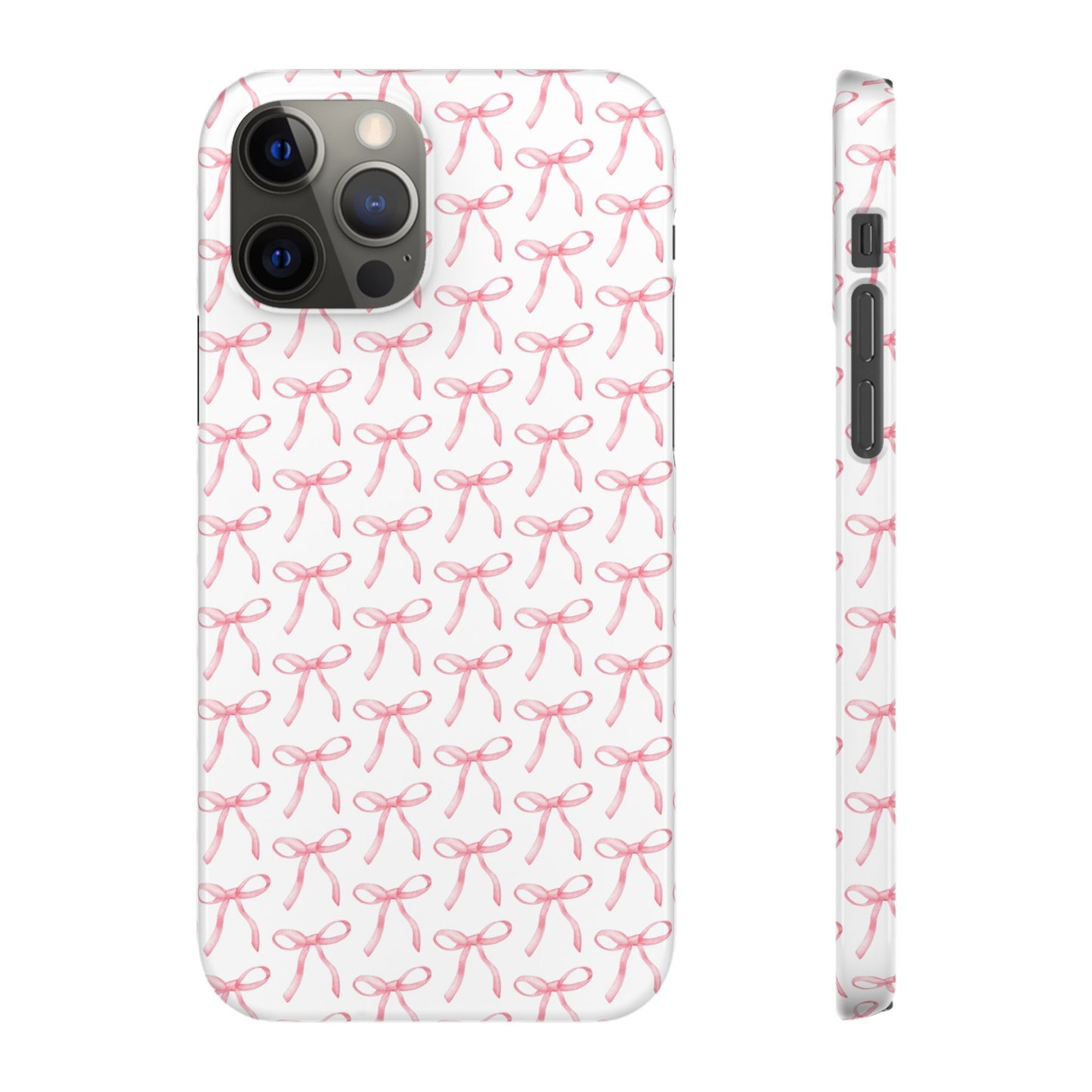 pink bow pattern phone case