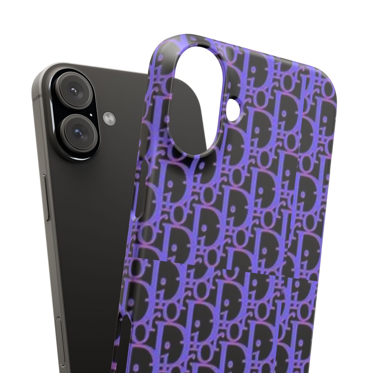 purple DIOR phone case