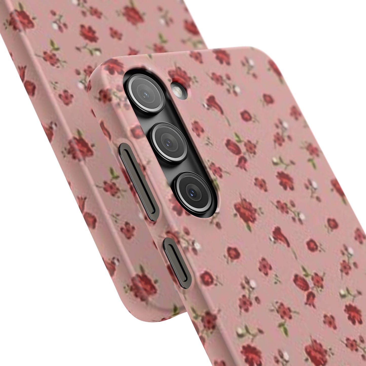 pink flower pattern phone case