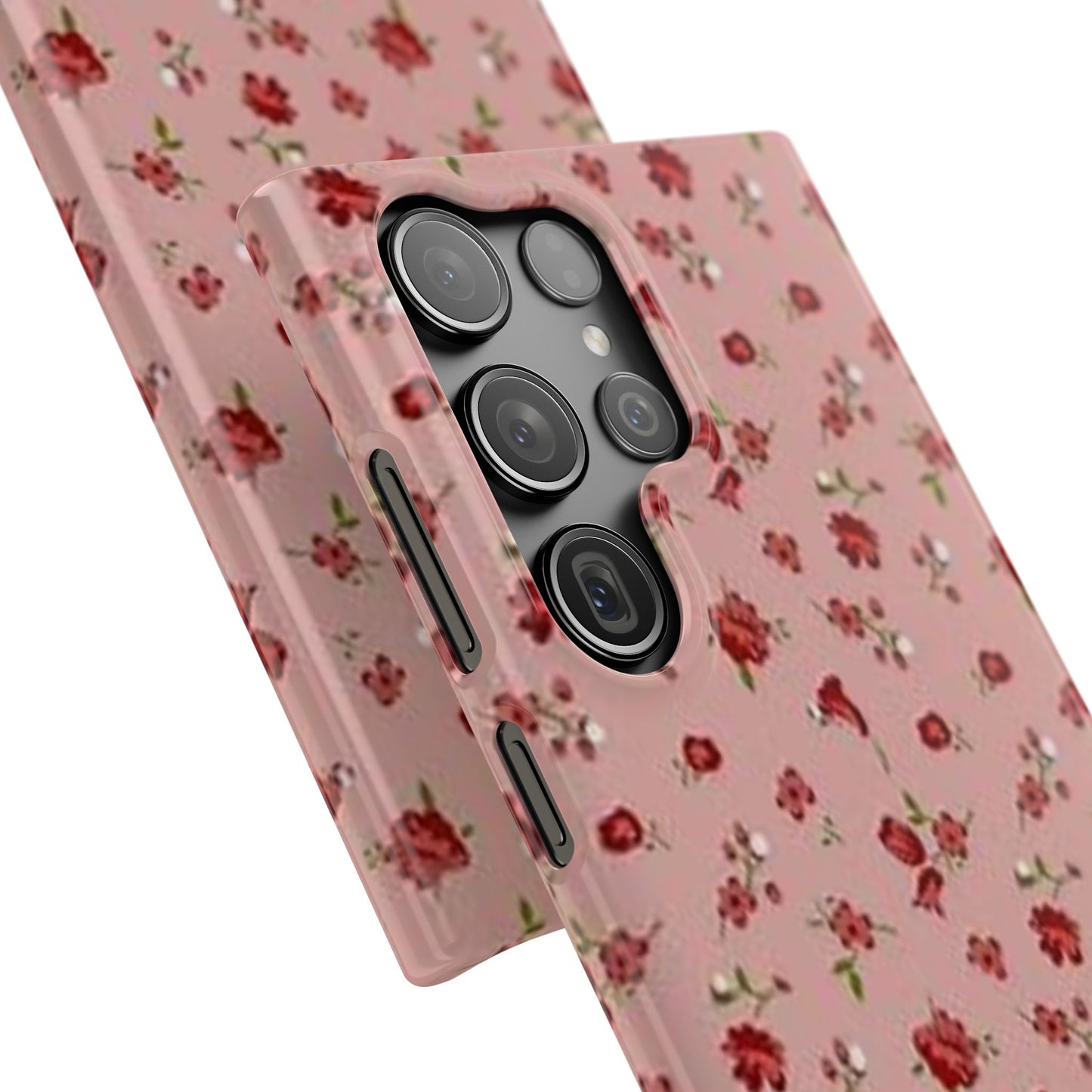 pink flower pattern phone case