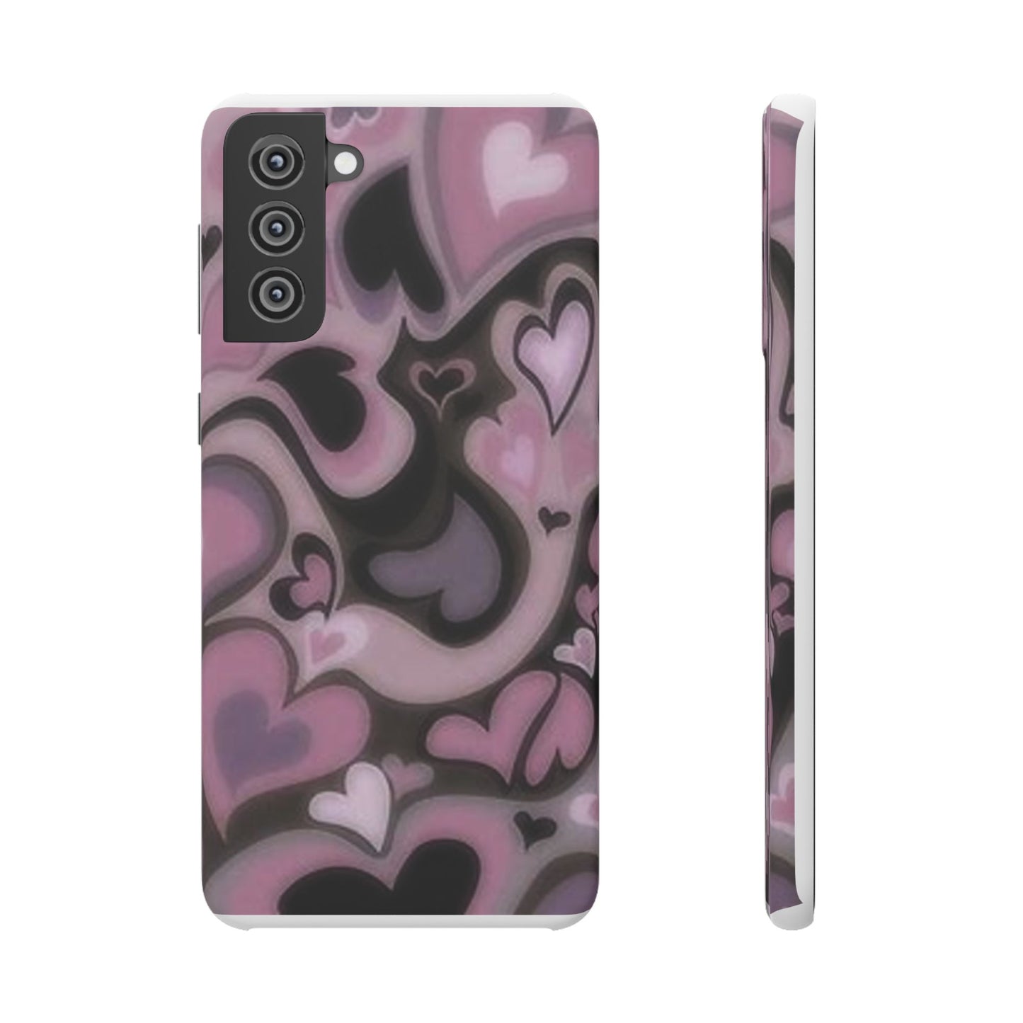 hearts pattern phone case