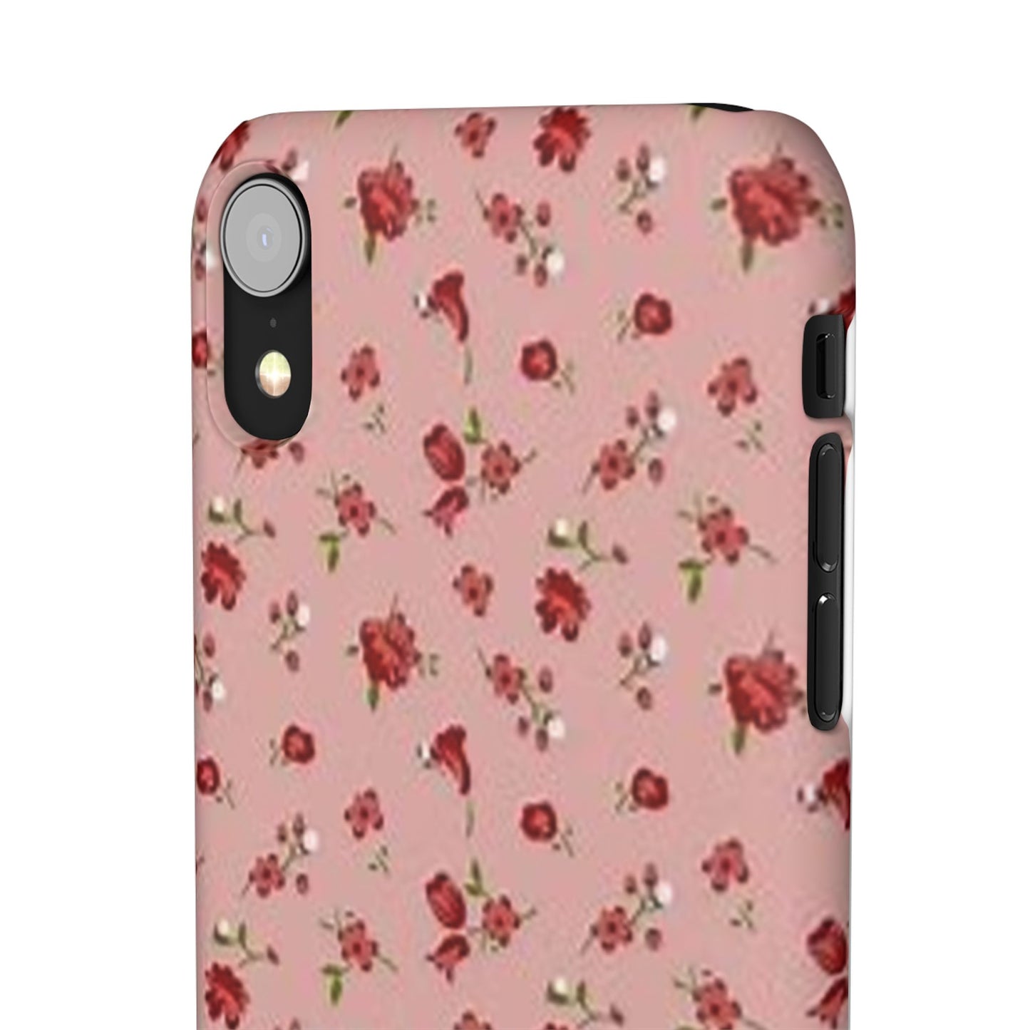 pink flower pattern phone case