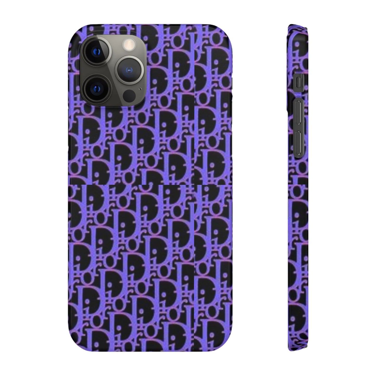 purple DIOR phone case