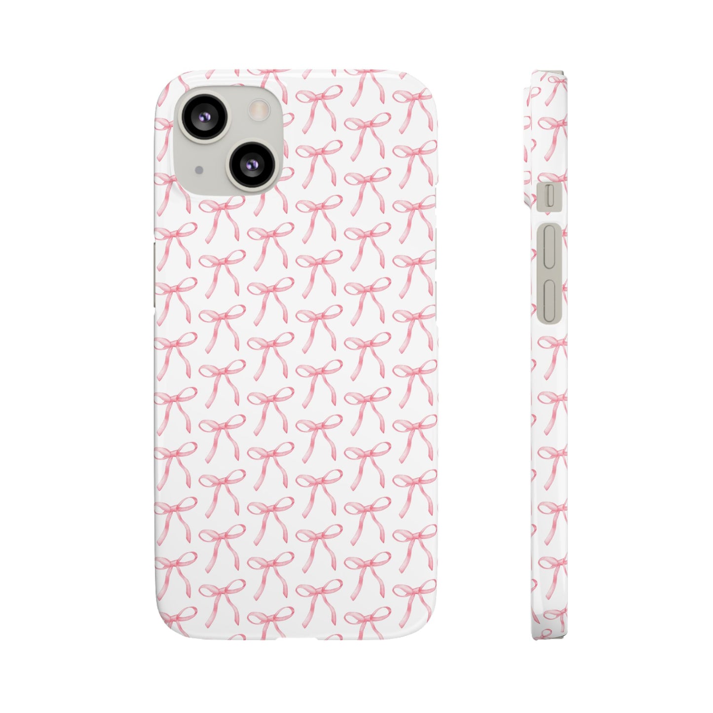 pink bow pattern phone case