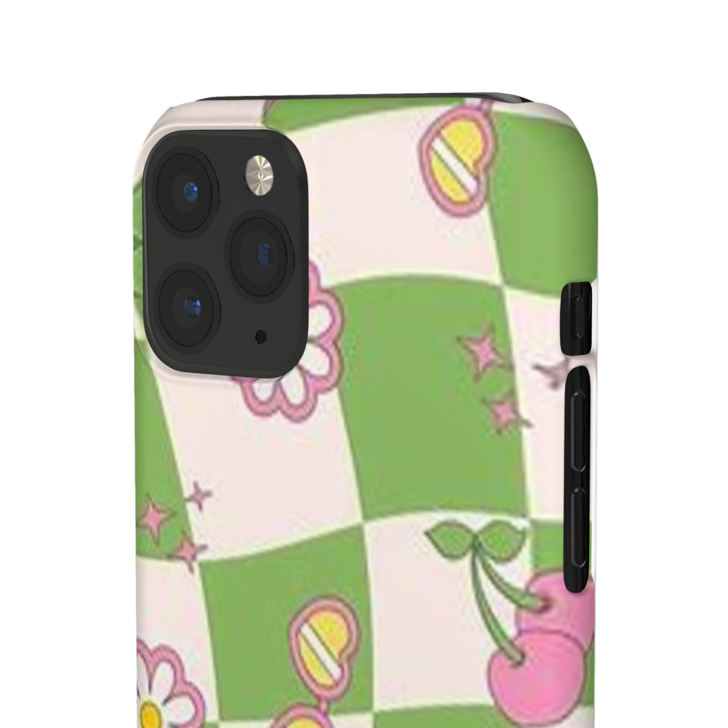 green indie pattern phone case