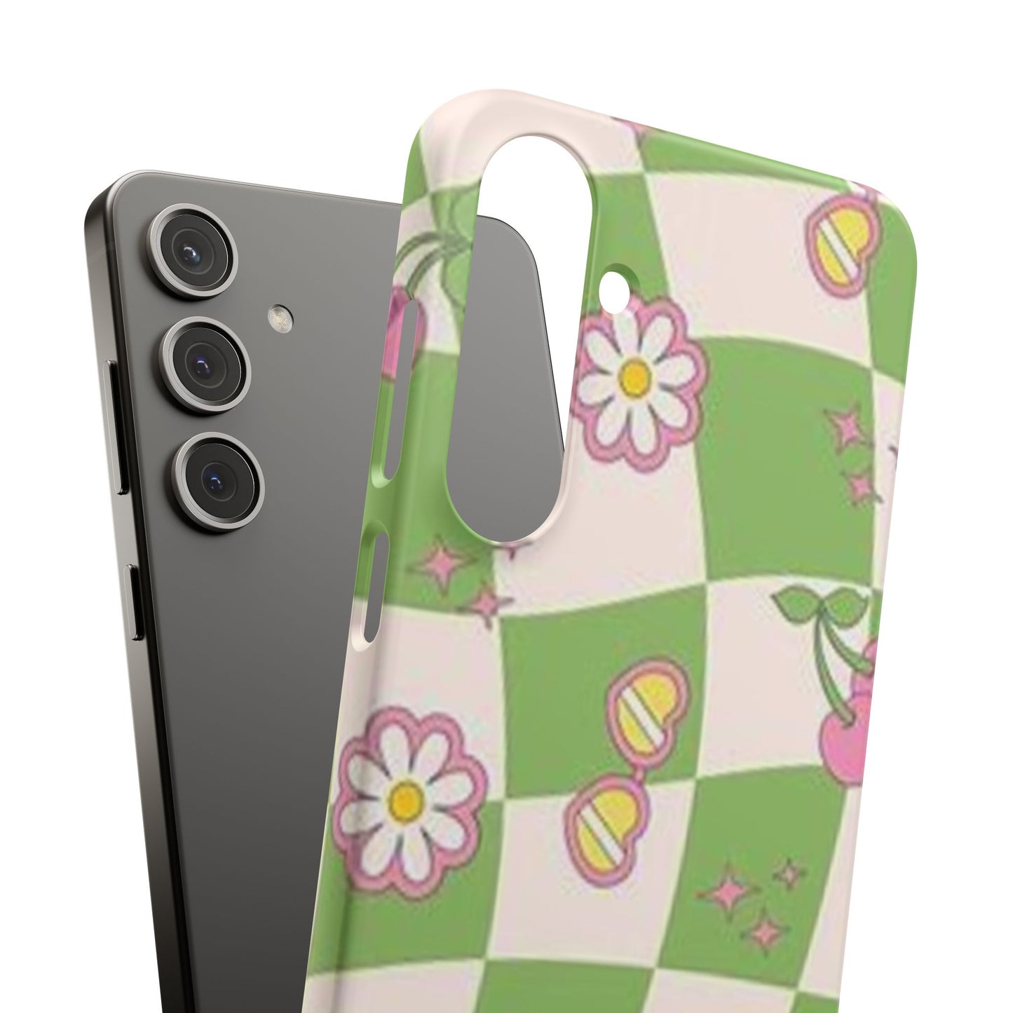 green indie pattern phone case