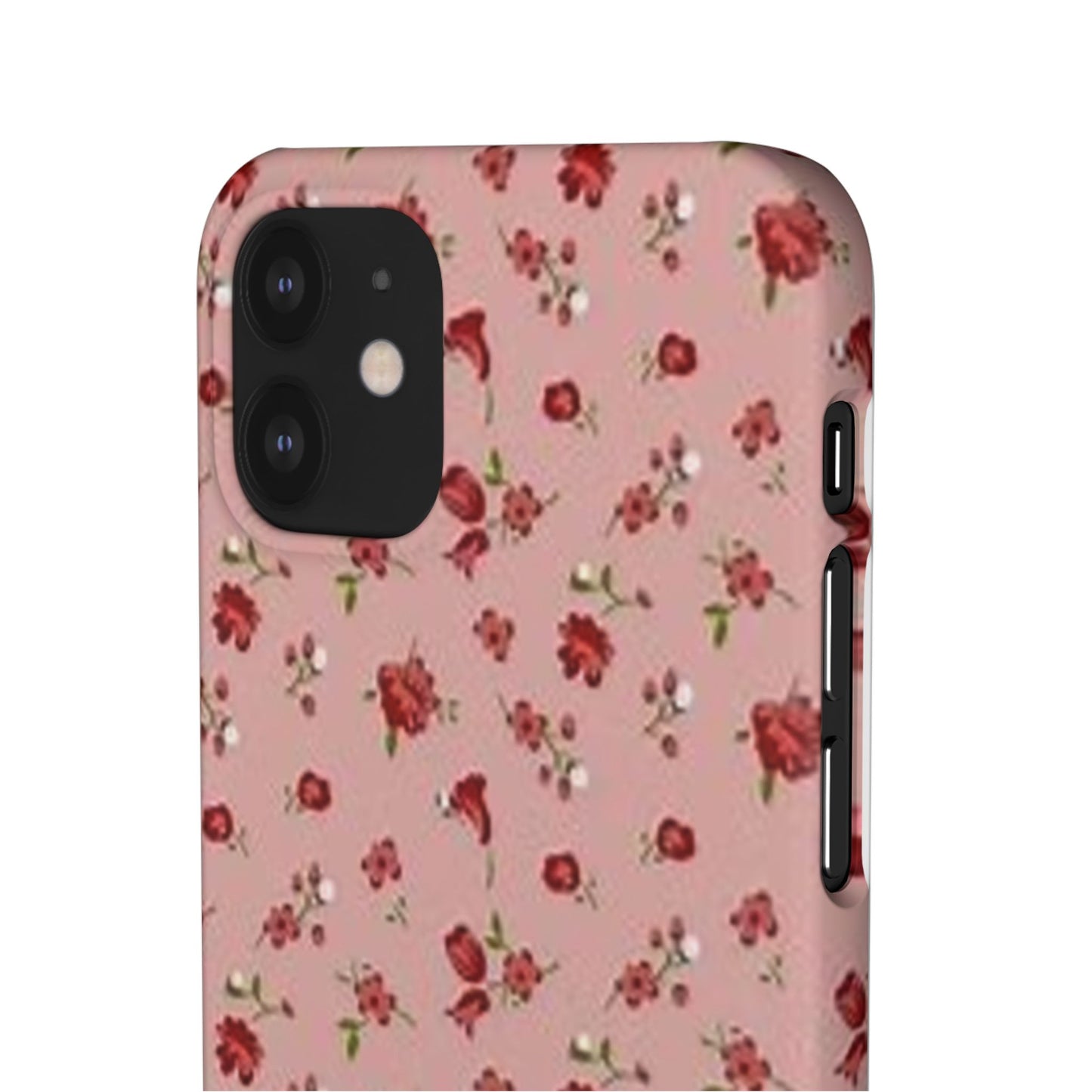 pink flower pattern phone case