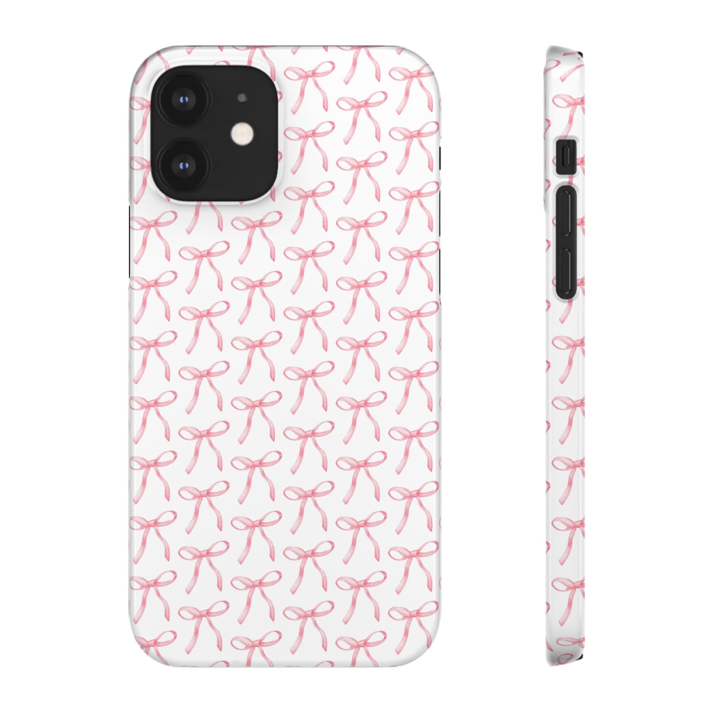 pink bow pattern phone case