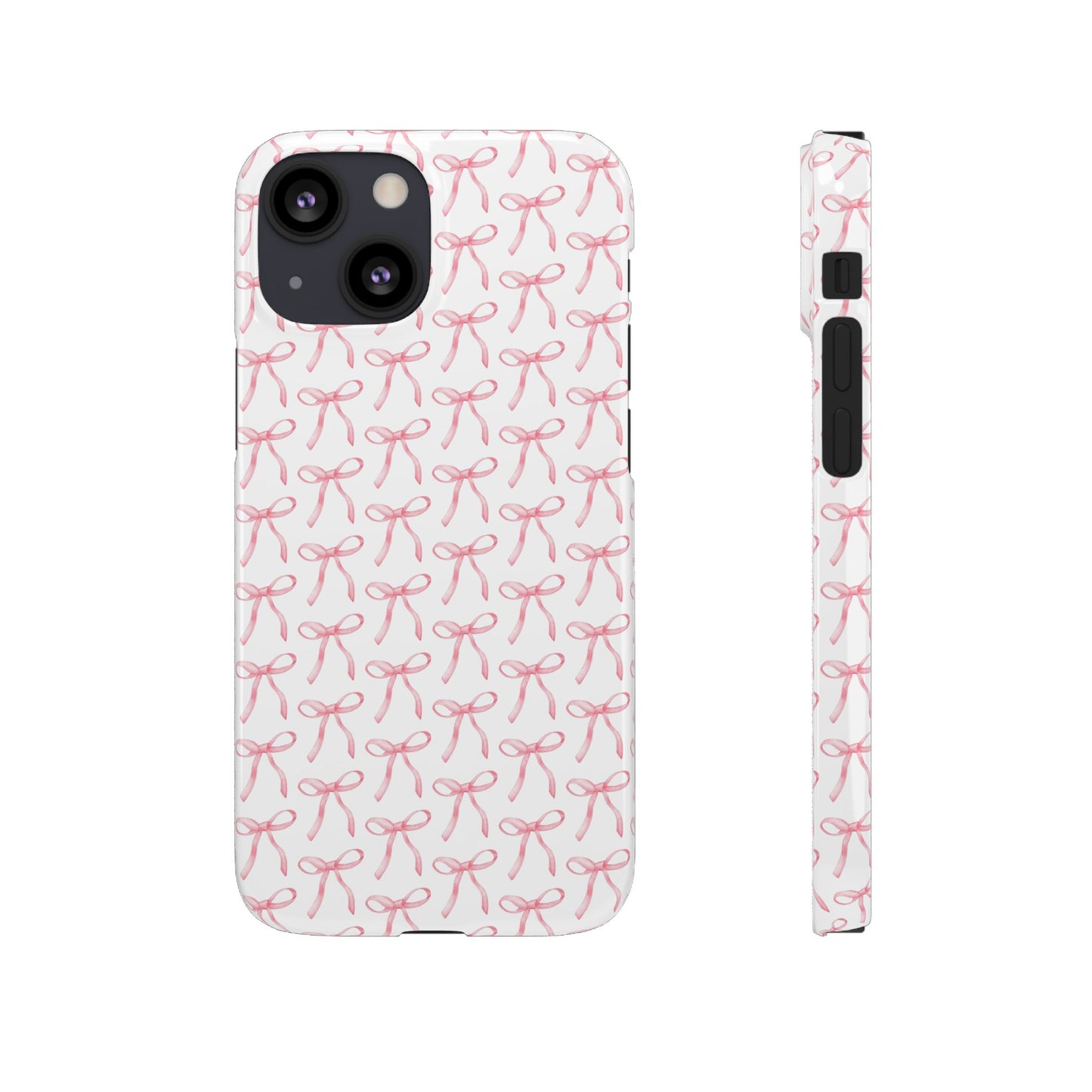 pink bow pattern phone case