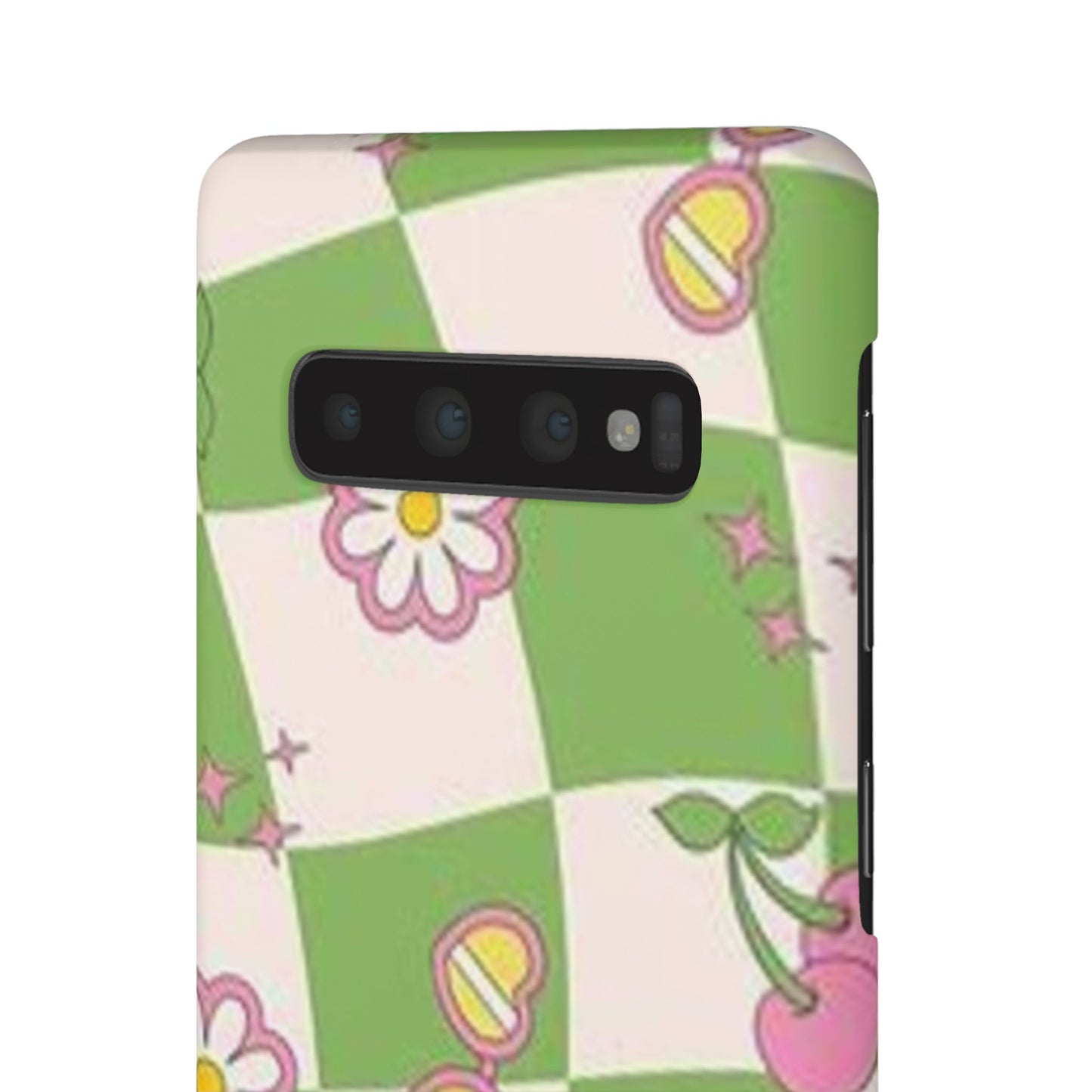 green indie pattern phone case