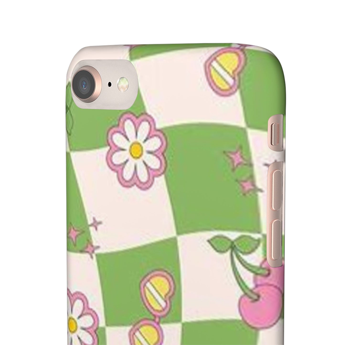 green indie pattern phone case